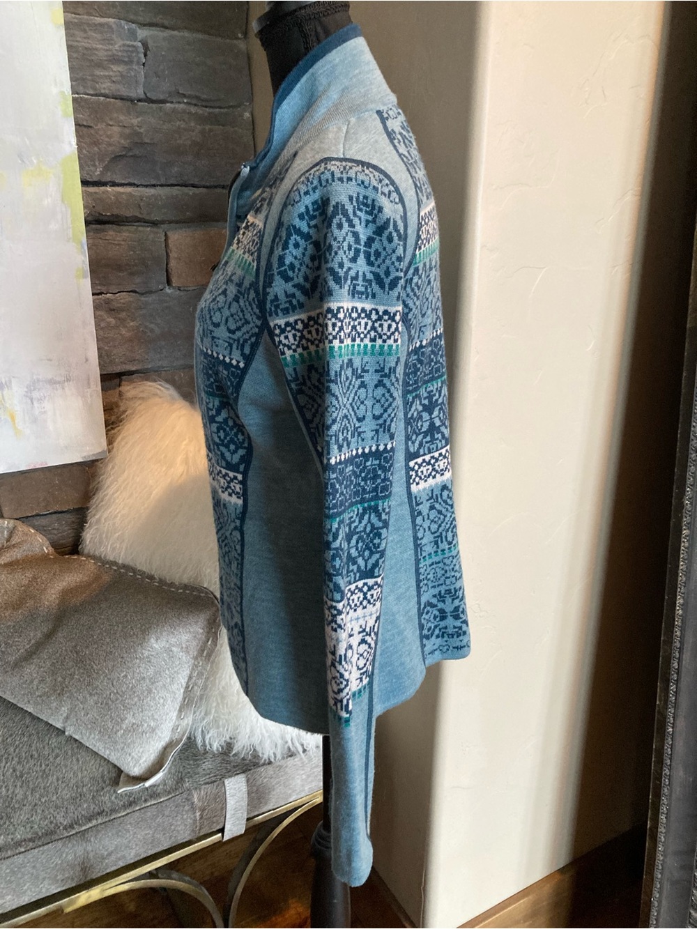 Icelandic Design Hayley Merino Wool 1/2-Zip Sweater - Picture 3 of 12